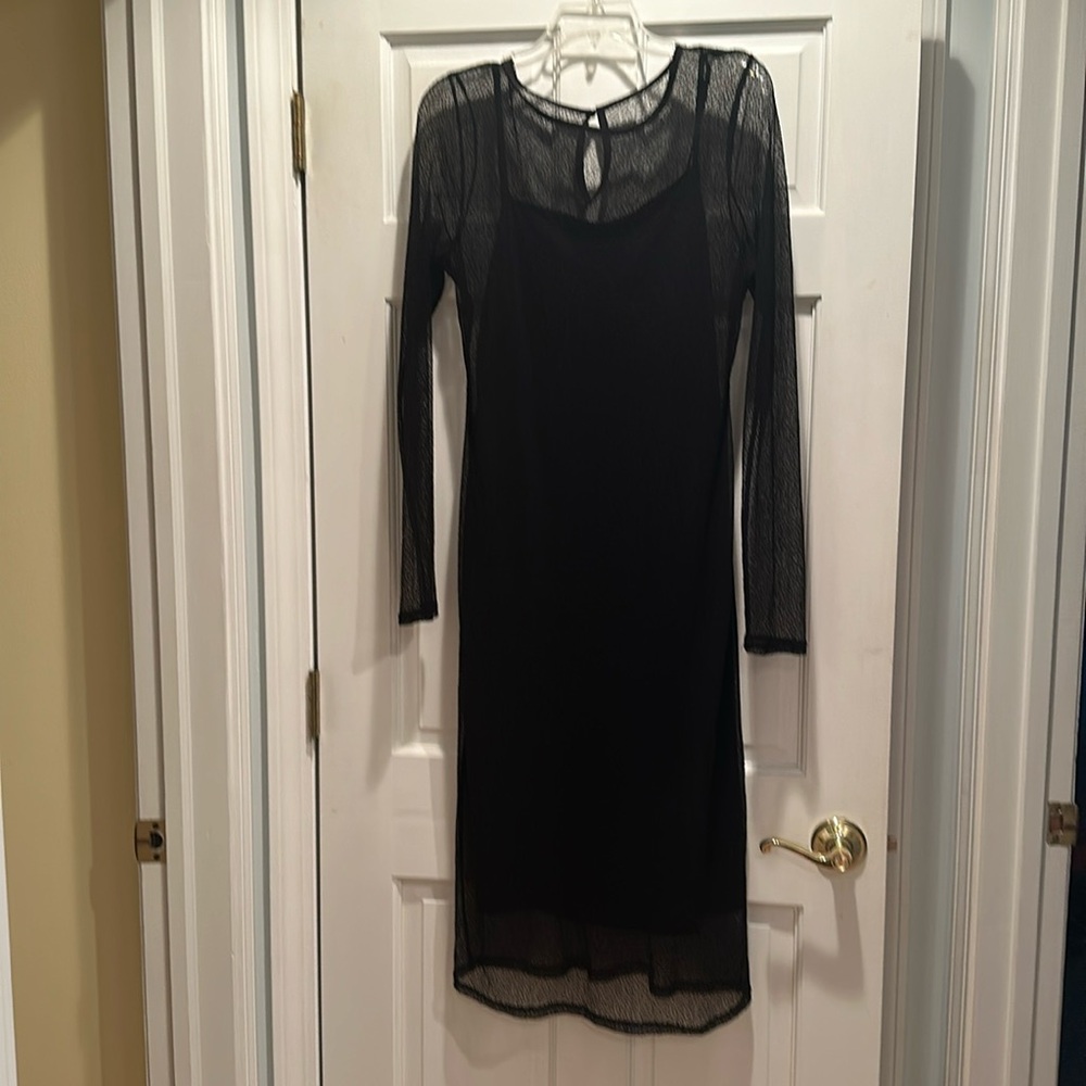 Black long party dress